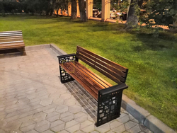 Скамейка садовая «Барселона» (0,6 м ангарская сосна, 40х60)