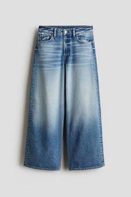 H&M Джинсы Wide Leg, синий