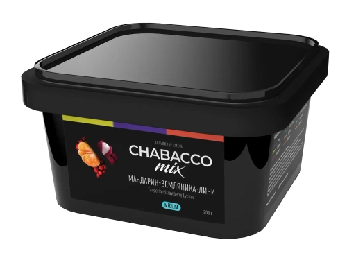 М. Кальянная смесь Chabacco Mix Tangerine Strawberry Lychee (Мандарин, земляника,  личи) 200 г