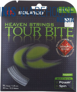 Теннисные струны Solinco Tour Bite Diamond Rough (12 m) - серый