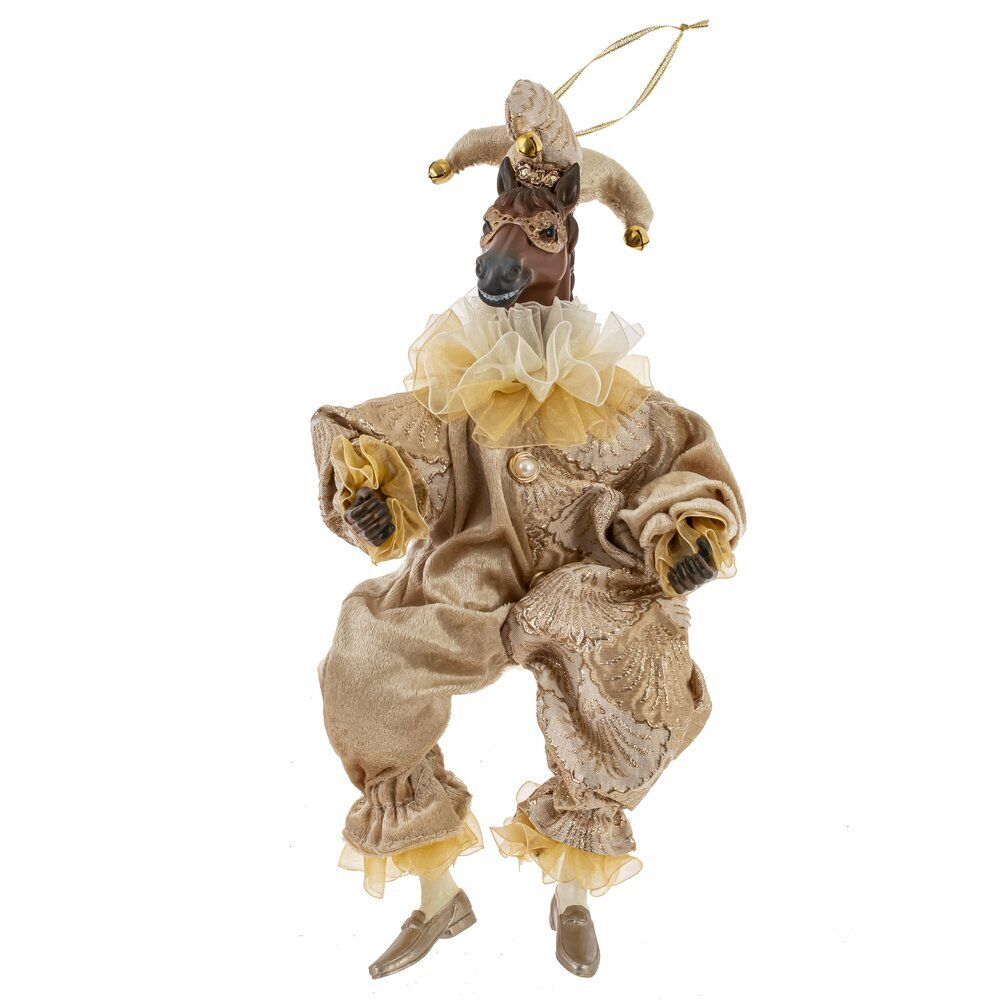 GAEM Игрушка набивная подвес "Лошадь-клоун", L15 W9 H38/23 см