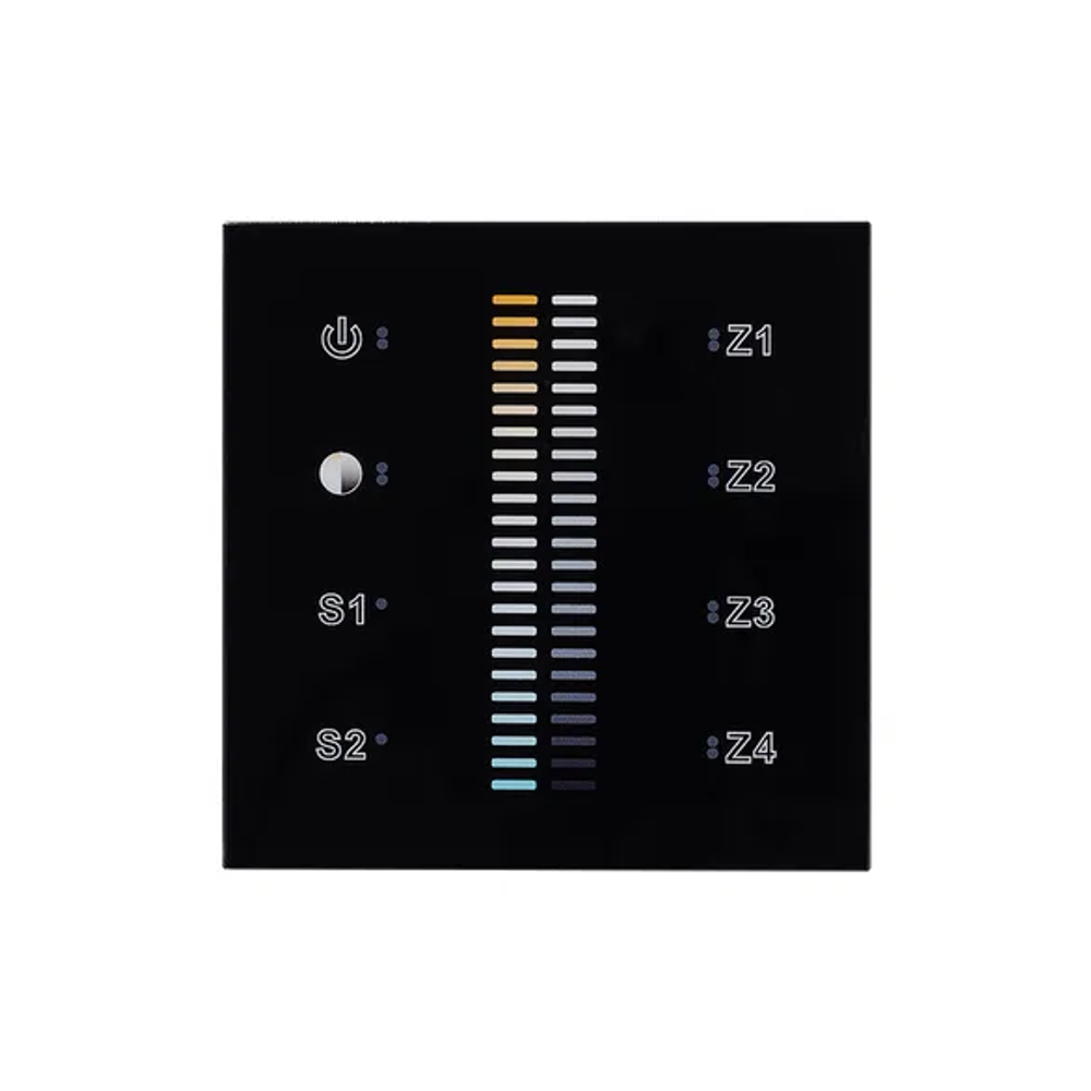 Панель Sens SR-2830B-AC-RF-IN Black (220V,MIX+DIM,4зоны) (Arlight, IP20 Пластик, 3 года) 021062