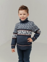 Свитер вязаный с горлом