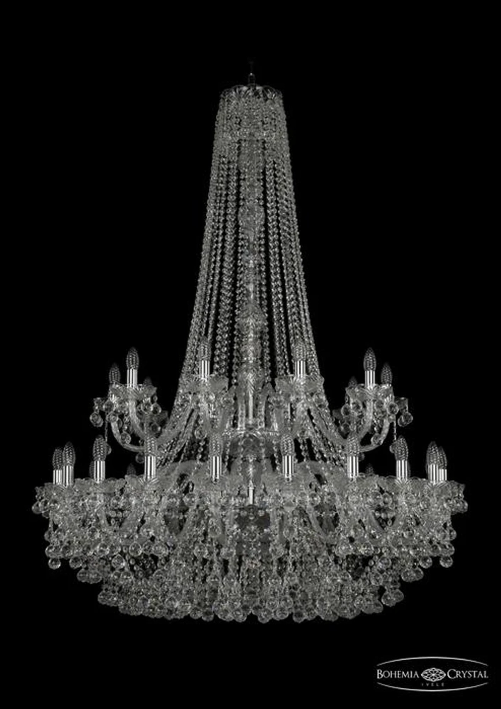 Подвесная люстра Bohemia Ivele 1409/20+10/400/h-152/2d/Ni