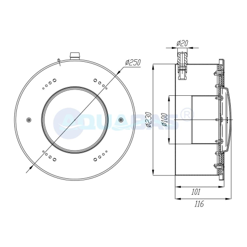 ПС.54 Прожектор светодиодный, 54Вт плёнка, белый