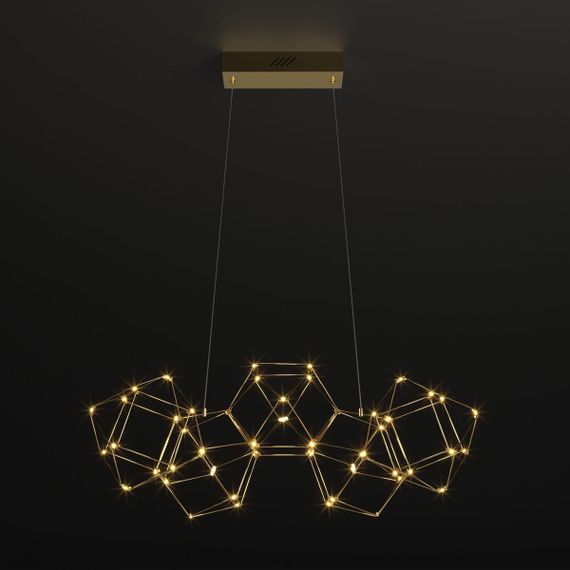 Подвесной светодиодный светильник Eurosvet Uma 90168/5 медь