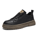 G.N.SHIJIA Casual Leather Shoes Men"s Low top Black/Brown