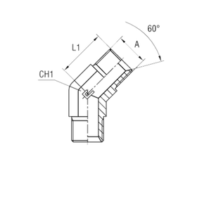 Соединение P45 BSP 3/8 - BSP 3/8