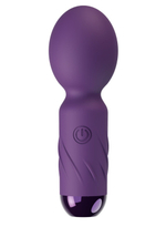Фиолетовый мини-wand вибратор для стимуляции эрогенных зон (Цвет: фиолетовый)