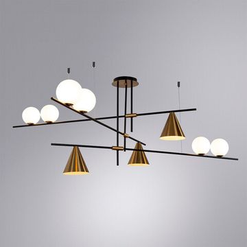 Потолочная люстра 9*Е27 A7029PL-9BK чёрный Jacob Arte Lamp