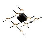 Потолочный светильник Molecular 8 black/gold