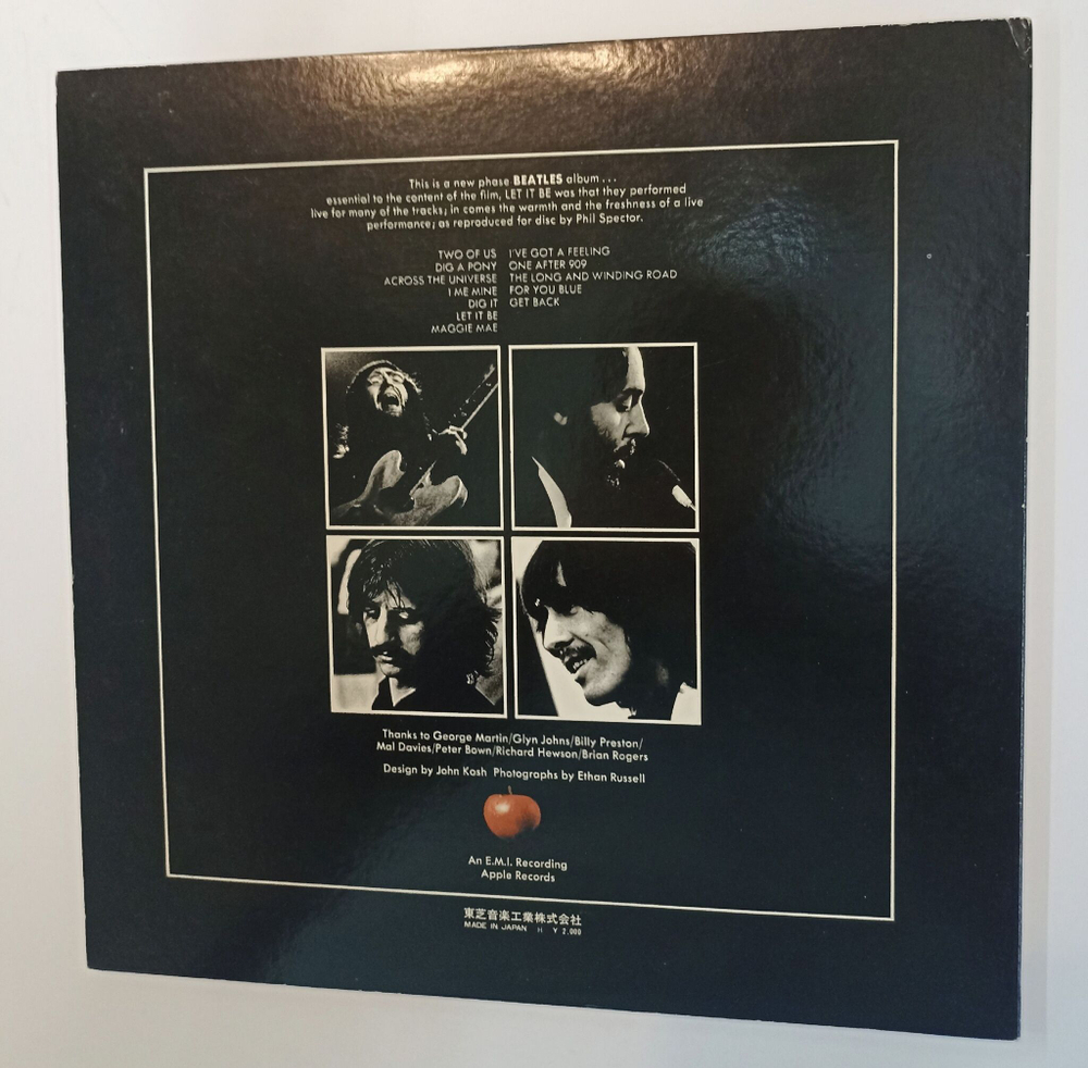 Винтажная виниловая пластинка LP The Beatles Let It Be (Japan 1971) (No Obi)