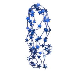 Украшение новогоднее "Бусы/Звезда" l=260см. (3вида) (пластик) (упаковочный пакет с хедером)