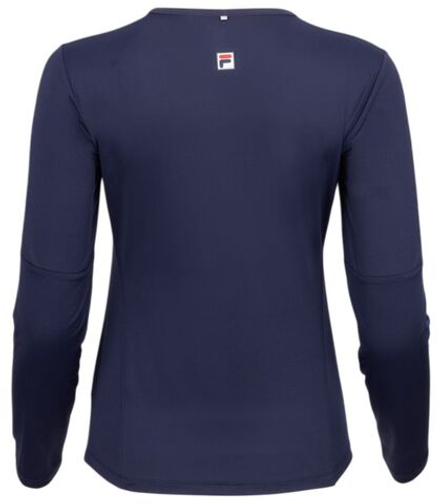 Женская теннисная футболка   Fila Corina Longsleeve - navy