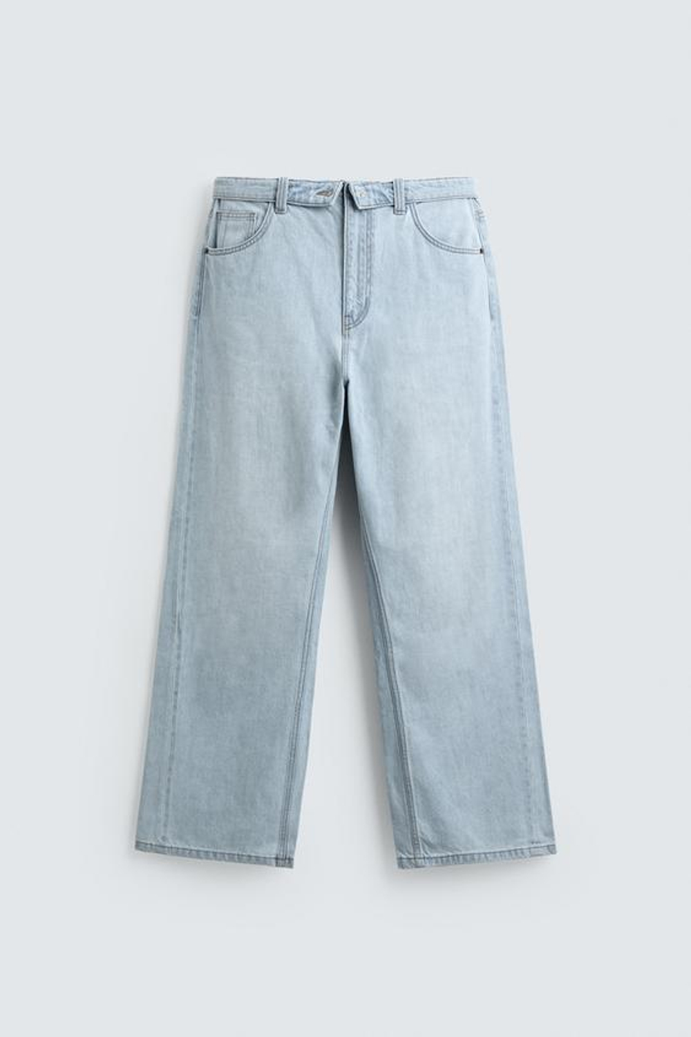 ZARA ДЖИНСЫ FLARED FIT, ГОЛУБОЙ
