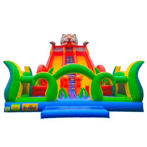 Надувная горка "Большой тигр", 17*7*12 м
