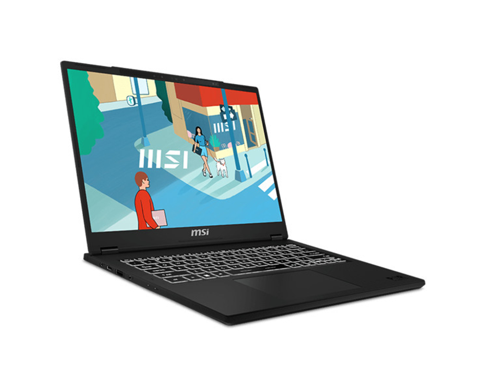 Ноутбук  MSI Modern 14H 14 ", Core i7, 16 Гб RAM, 512 Гб SSD, Iris Xe Graphics, Черный