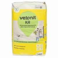 Шпаклевка финишная Ветонит KR на органическом связующем белая 20 кг