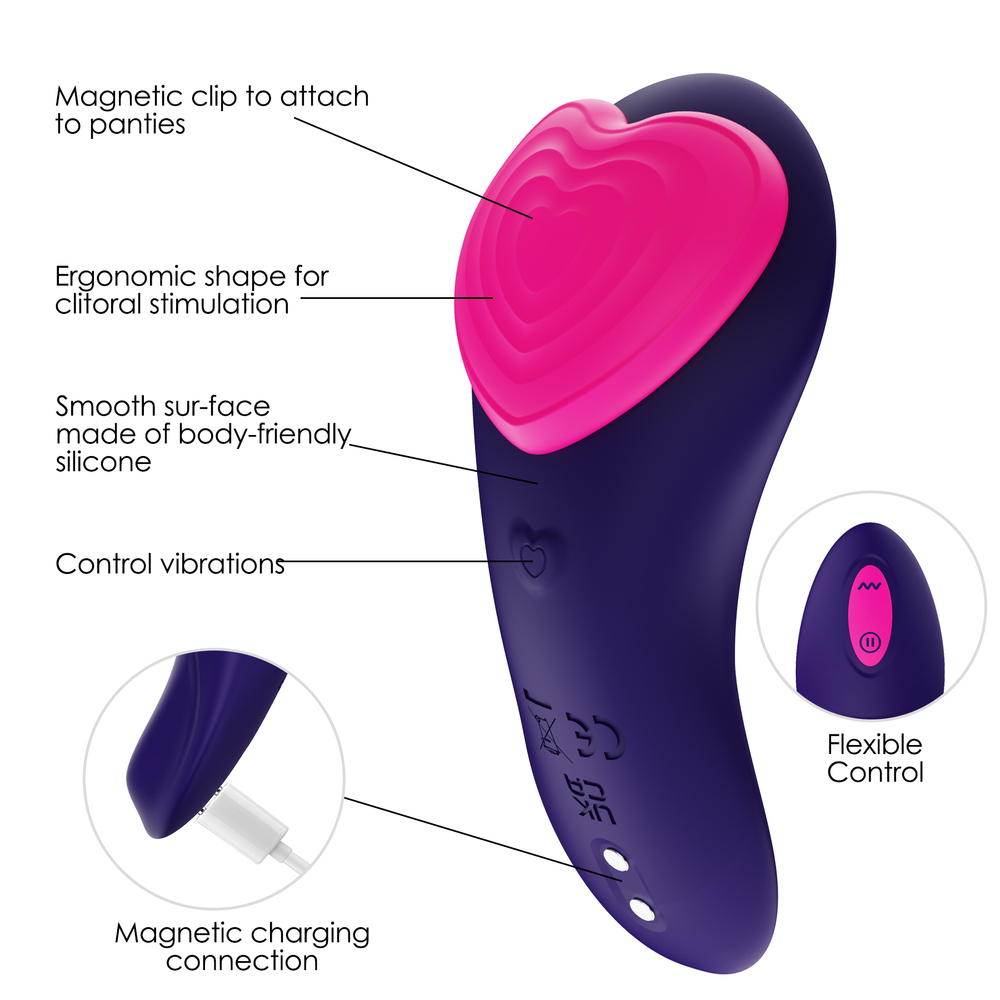 Caroline-Беспроводной вибратор для трусиков , Vibrador с дистанционным управлением