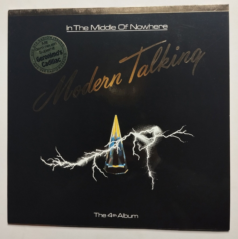 Винтажная виниловая пластинка LP Modern Talking In The Middle Of Nowhere The 4th Album (Germany 1986)