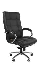 Офисное кресло Chairman 424 Россия нат.кожа/экокожа черная (мультиблок)