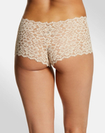 Восхитительные трусы-шорты из мягкого эластичного кружева (Размер: XXL) (Цвет: синий)