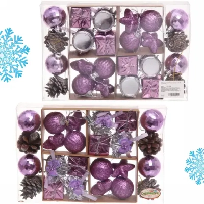Набор украшений «Сказочное чудо» 3 см (28 предметов),фиолетовый