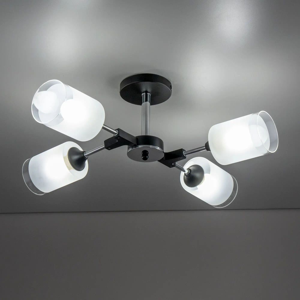 Citilux Эрик CL136145 Люстра потолочная Чёрная