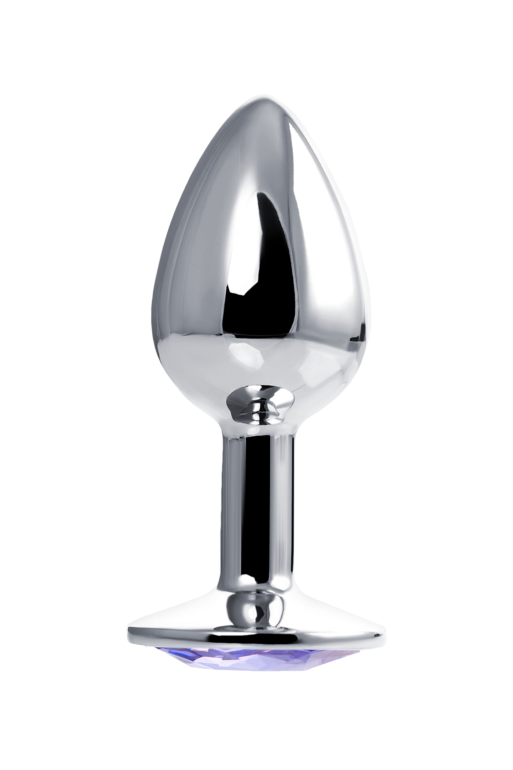 Анальная втулка с кристаллом Small фиолетовый 7 см