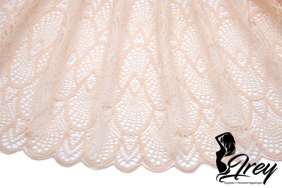 03-182 Кружево эластичное 22 см, телесный 126