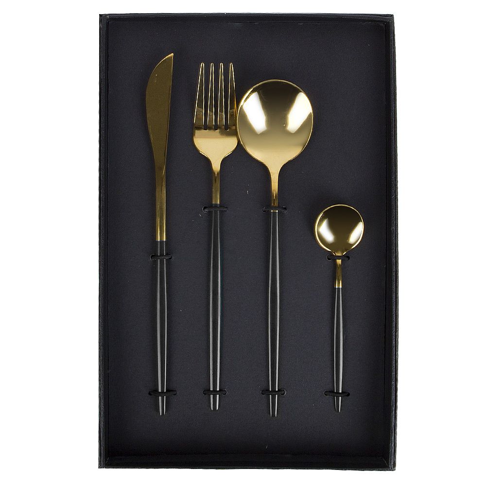 Набор столовых приборов 4 предмета (подарочная упаковка)