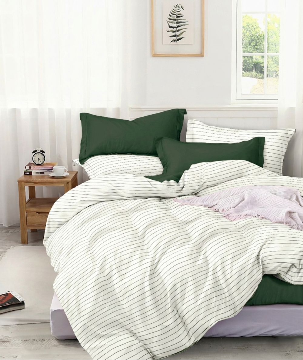 КПБ 2 сп с простыней на рез. 160х200 ПОПЛИН "П19"