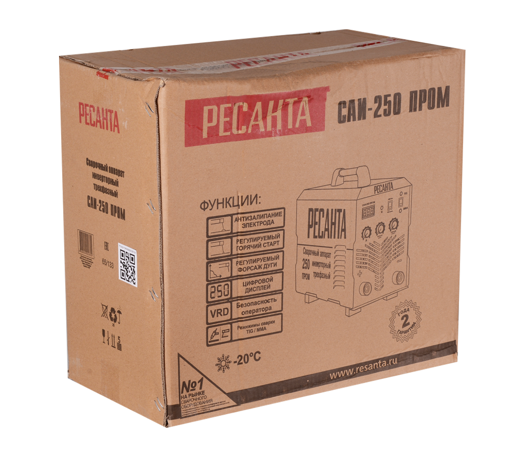 Сварочный аппарат инверторный Ресанта САИ-250 ПРОМ