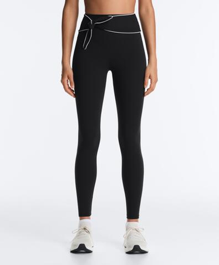 Oysho Легинсы Comfortlux с высокой посадкой и бантом, черный