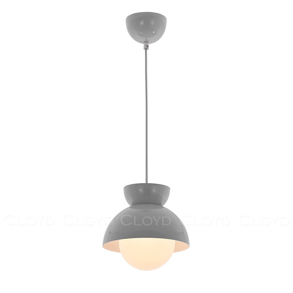 Подвесной светильник Cloyd ERMA-A P1 / Ø20 см - серый (арт.11338)