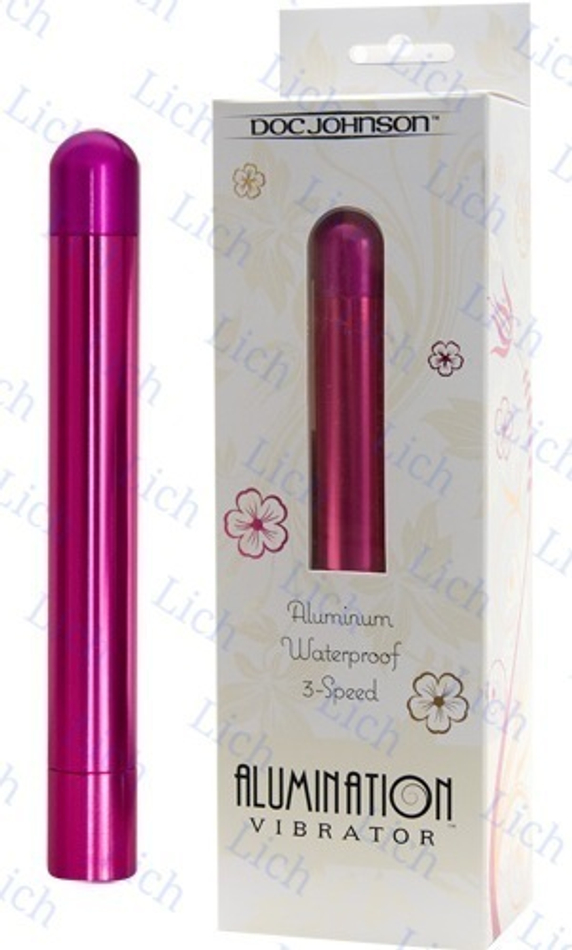 Розовый вибратор ALUMINATION