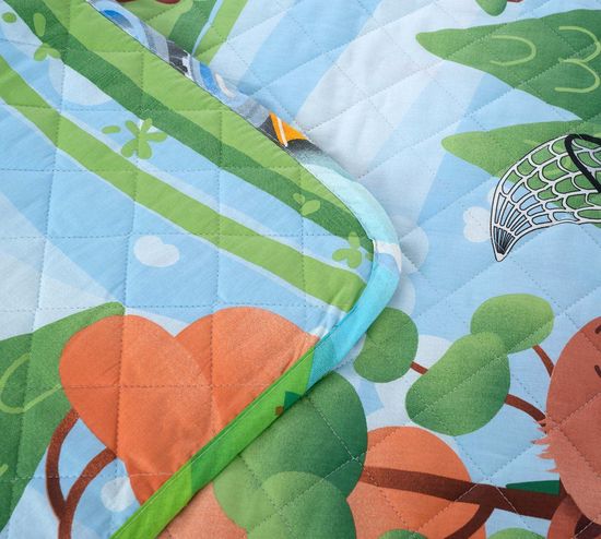 Покрывало стеганое детское Медвежата поплин 140x210 см