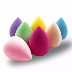 Спонж-губка для макияжа бархатный "Яйцо" в ассортименте - Forres, 1 шт