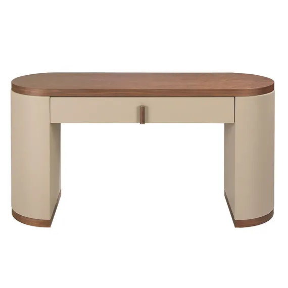 Туалетный столик 7220 из экокожи цвета норки и ореха