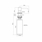 Дозатор для жидкого моющего средства ML-D01 бежевый (328) объем 330 мл