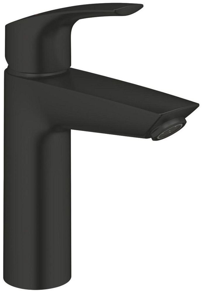Смеситель однорычажный для раковины GROHE Eurosmart, 1/2″, размер M, матовый чёрный (233242433)