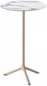 Стол ламинированный барный Scab Design Tripe, тортора, белый мрамор Каррара