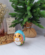 Фарфоровое пасхальное  яйцо "Весенний кролик"