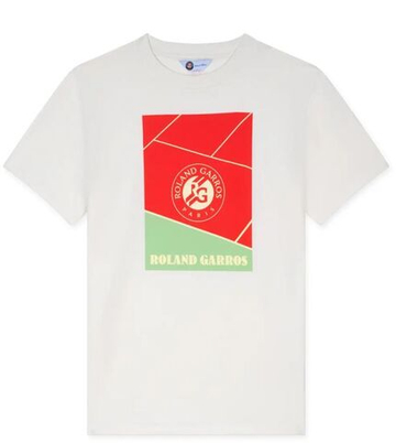 Мужская теннисная футболка Roland Garros Tyron Court - белая