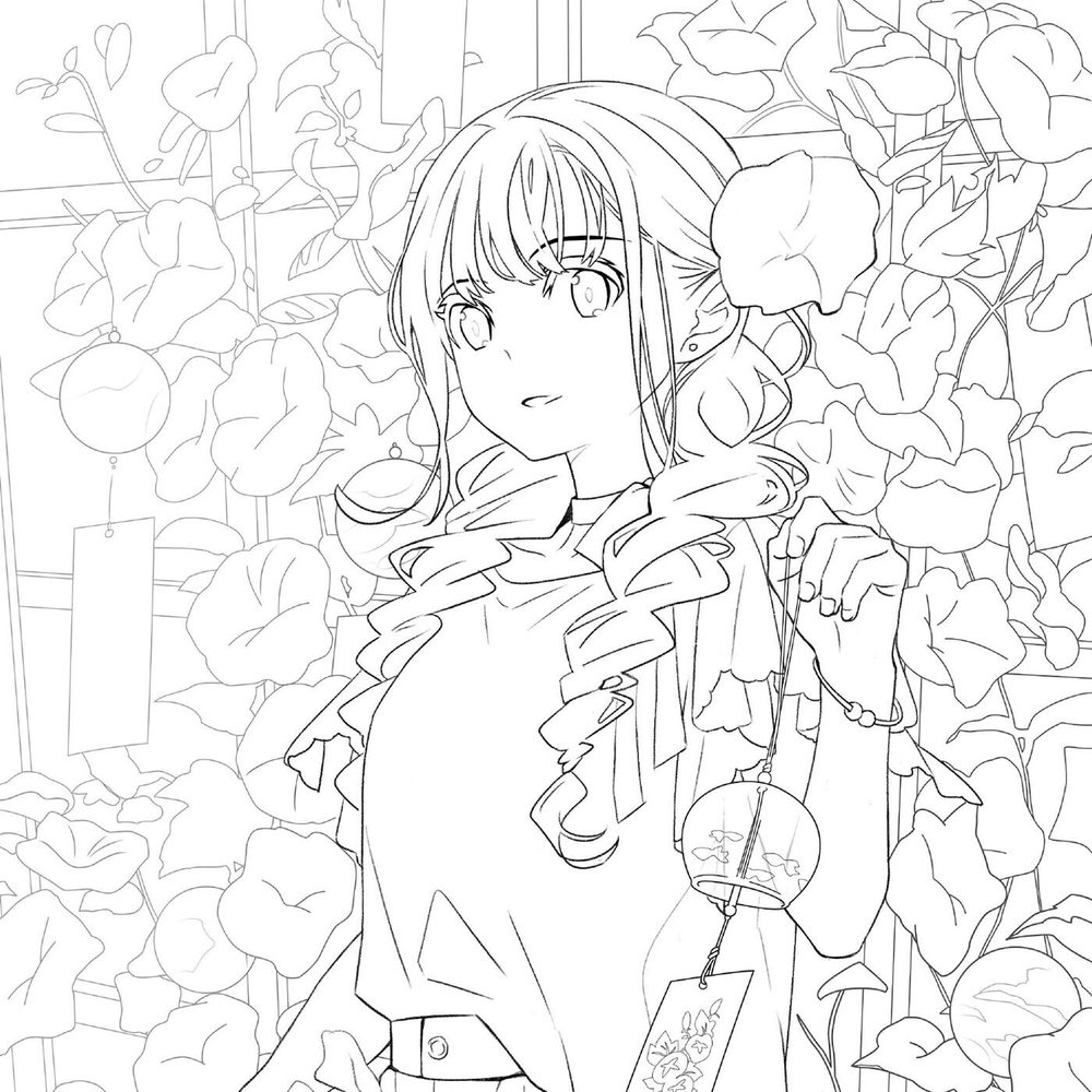 Daily commas walking. Colouring Book (Korea)