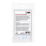 Голубая акриловая анальная втулка 8см ToyFa Basic 881305-14