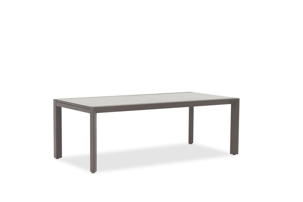 Nora, стол антрацит/серый, алюминий/закаленное стекло с керамической печатью