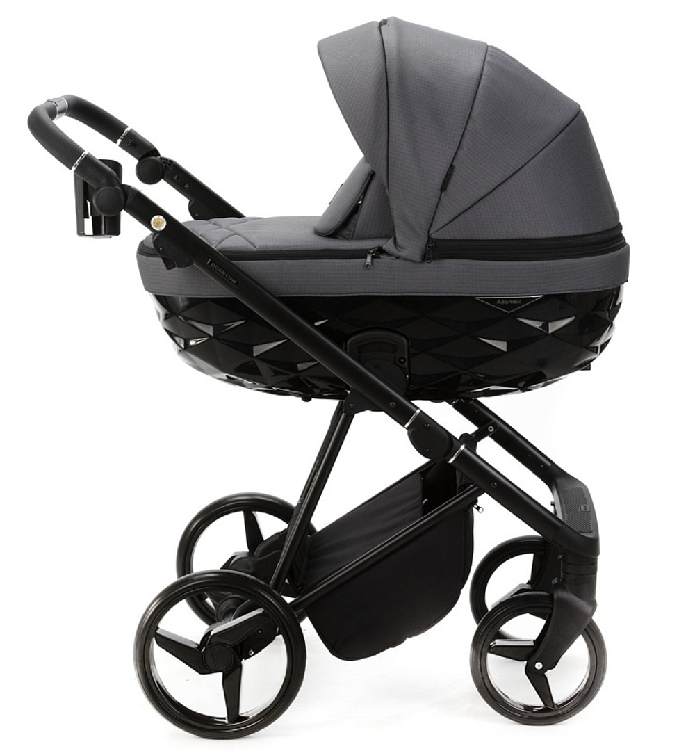 Детская коляска Adamex Quantum 3 в 1 Q-TK57 TIP (Т.СЕРЫЙ)