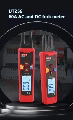 Мультиметр UT256 UNI-T клещи постоянного и переменного тока 0,1 - 60А компактные для электро щитов