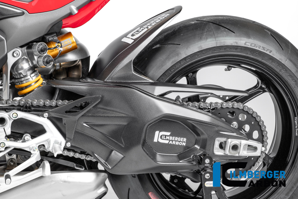 CM.SCL.007.V4P24 ILMBERGER CARBON LEFT SWINGARM GUARD (P V4 2025, SF V4 2025)